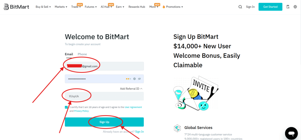 How to Find Bitmart Referral Code