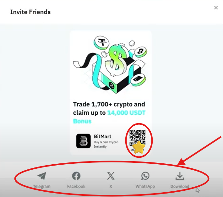 How to Share Your Bitmart Referral Code