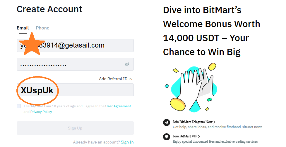 BitMart Future Referral ID